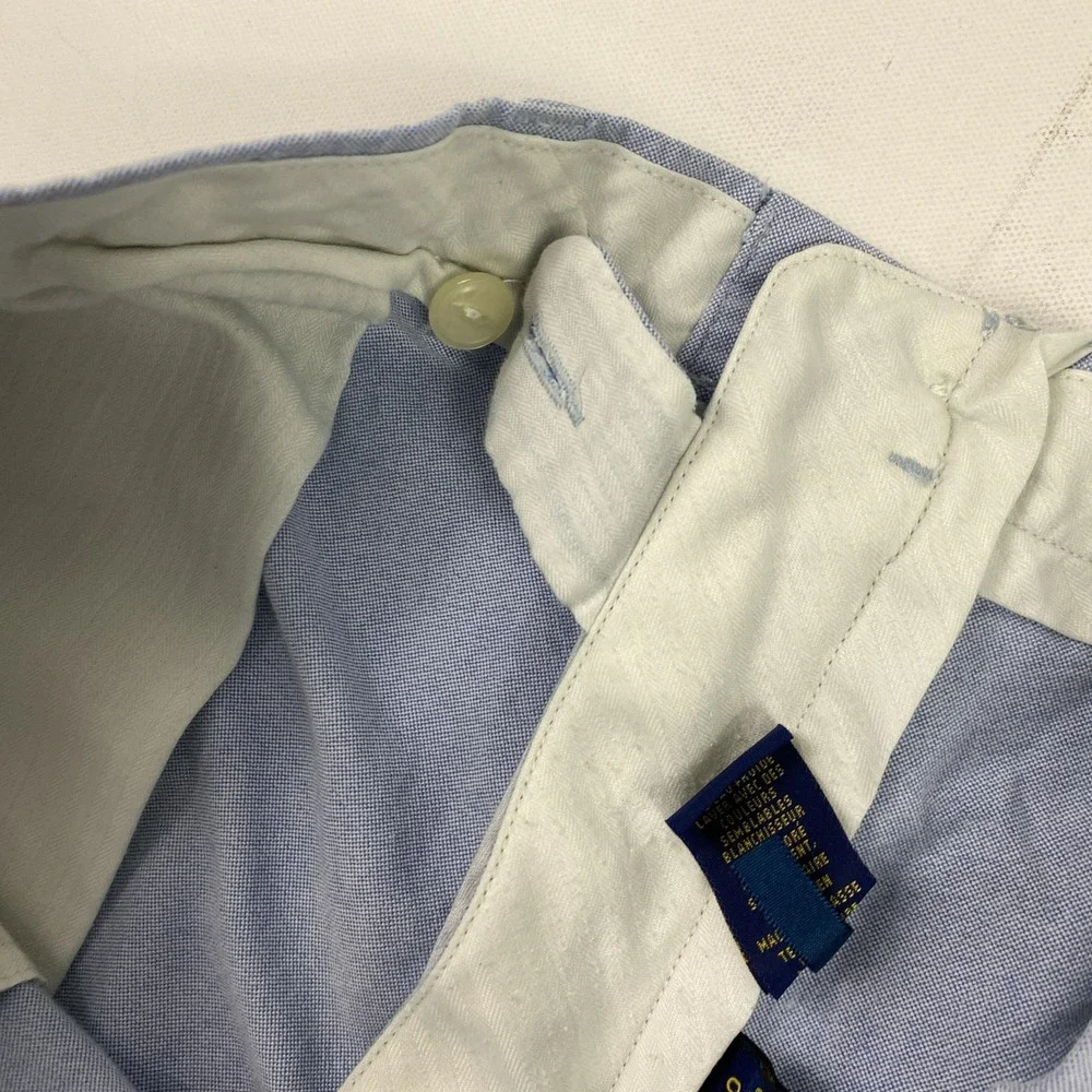 Polo Ralph Lauren Shorts Mens 40 Classic Chino Flat Front Summer Stain Flaws
